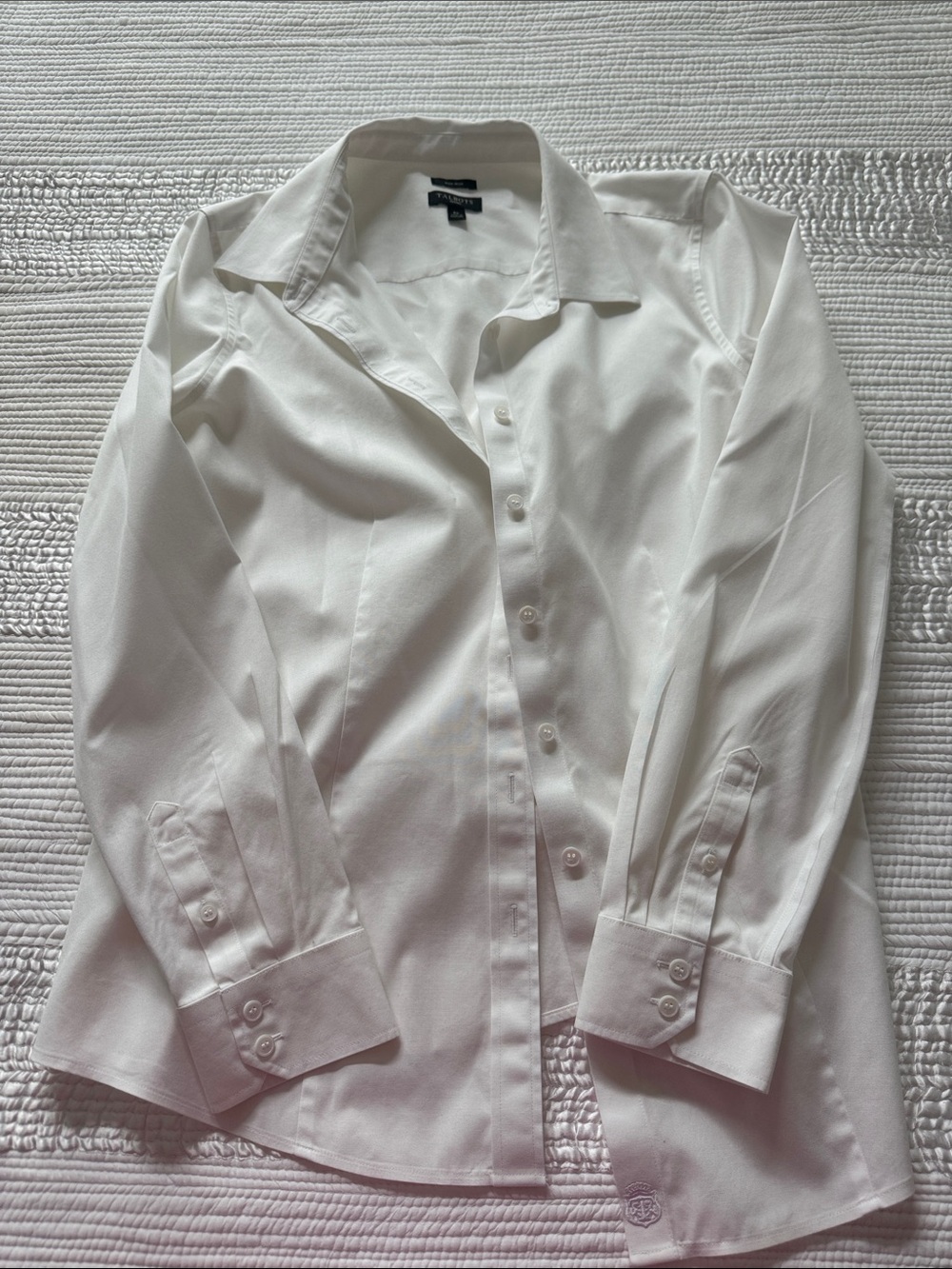 Talbots White Non-Iron Petites Blouse